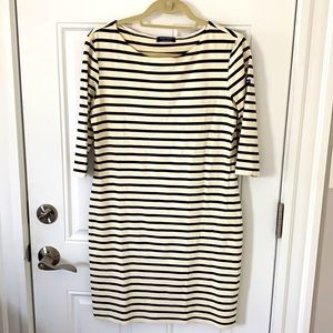 Saint James navy and white striped dress - size M